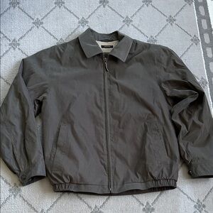 Liz Claiborne Men's Charcoal Lightweight Microfiber Jacket